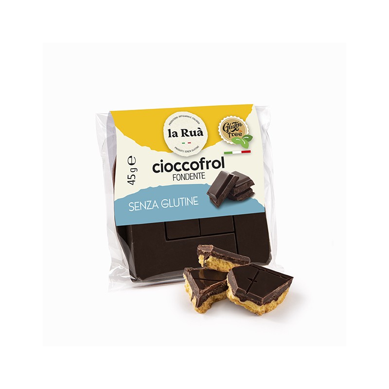 CIOCCOFROL DARK - CHOCOLATE BAR WITH PASTRY